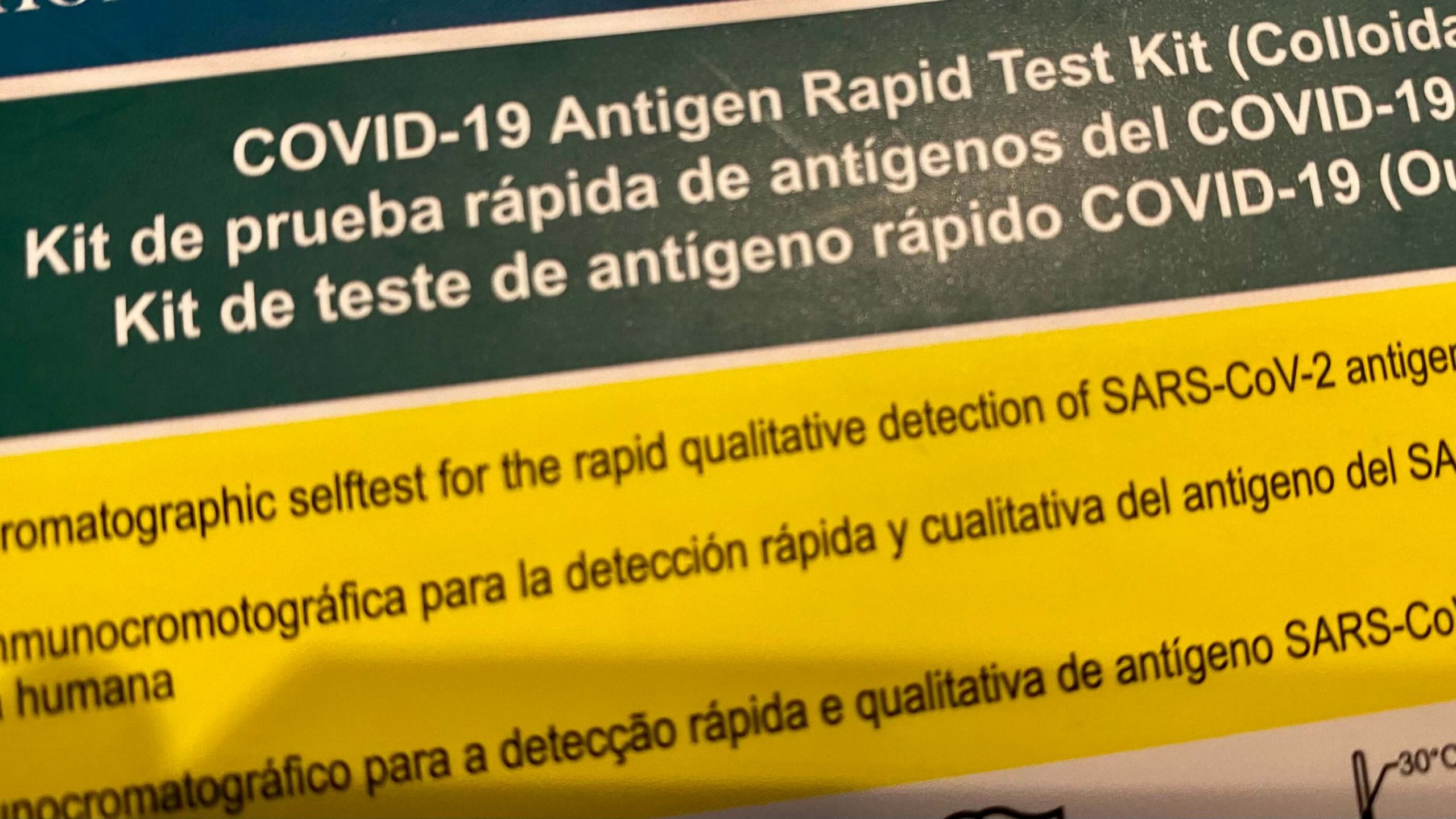 test antígenos Covid 19