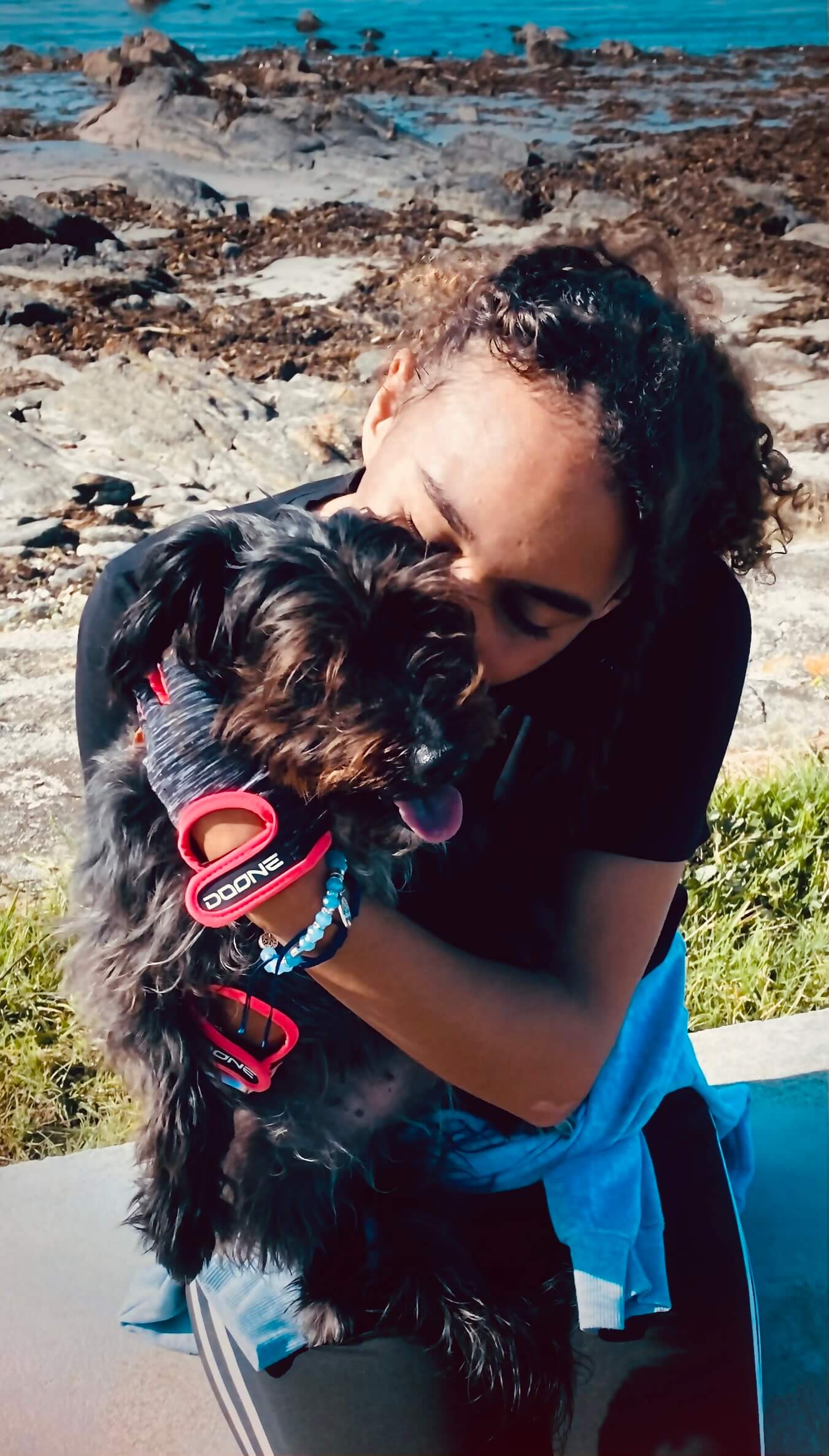 violeta y su perro