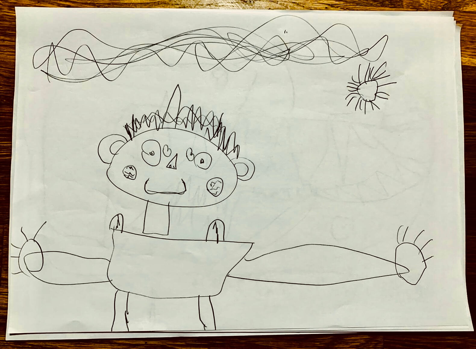 dibujo de hombre enamorado según Leo.